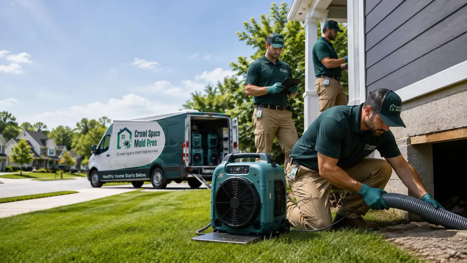 Crawl Space Mold Removal in Burlington, MA
